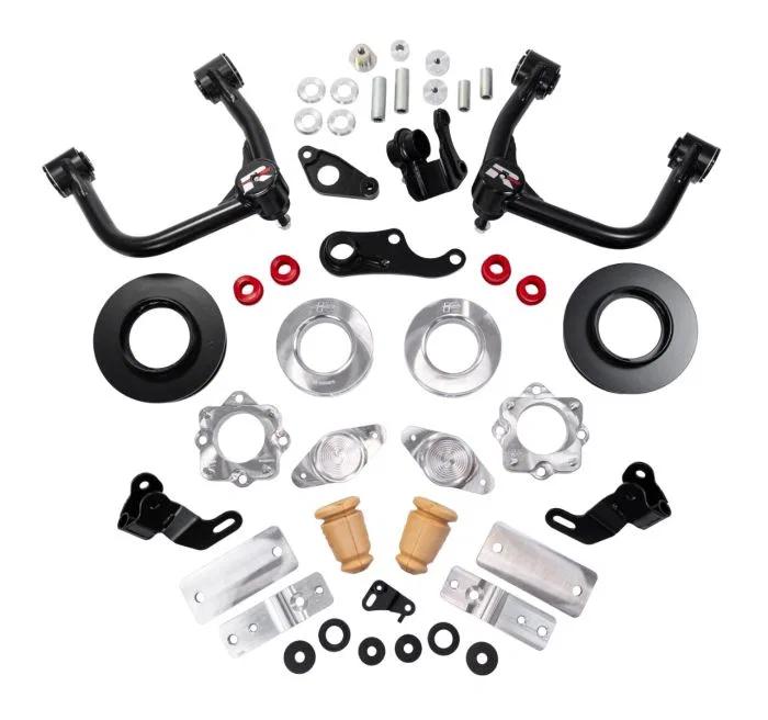 69-55300 – READYLIFT Lift Kit Suspension, 3 Inch Front Lift 2 Inch Rear Lift Without Shock Absorbers In Kit - Shock C...